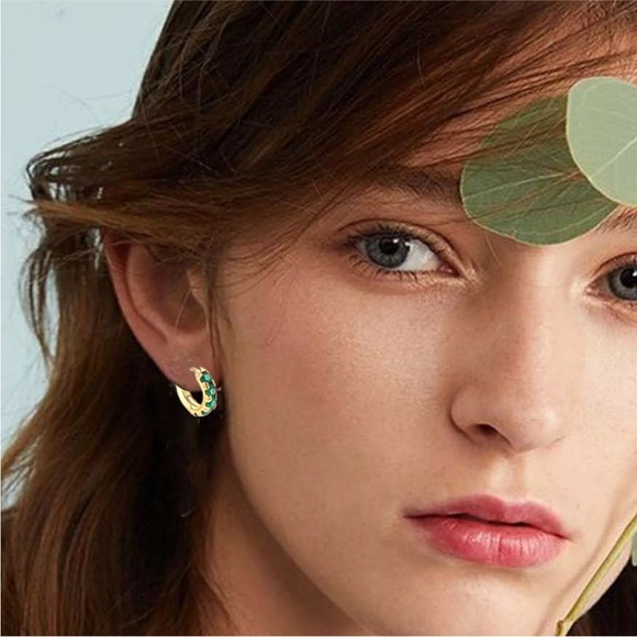 Zircon Earrings European And Fashion Earrings High Grade Gold Ear Buckles - Picture 7 of 12